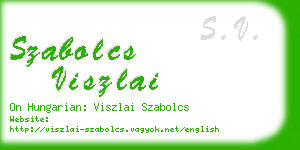 szabolcs viszlai business card
